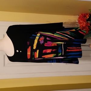 Contemporary Mod Colorful Knit Tunic